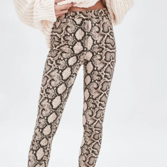 Snake Print Jeans - Picture 1 of 4